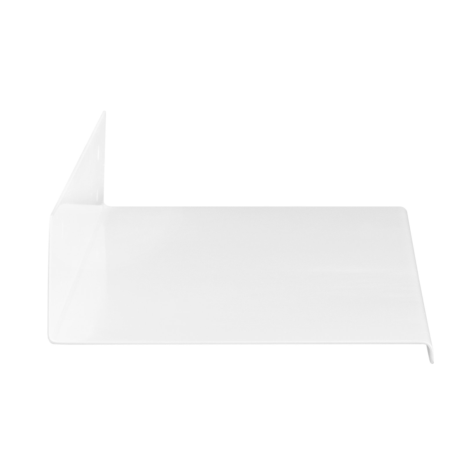 Maja Metal Wall Mounted Floating Display Shelf, White, 2" H x 36" W x 6" D