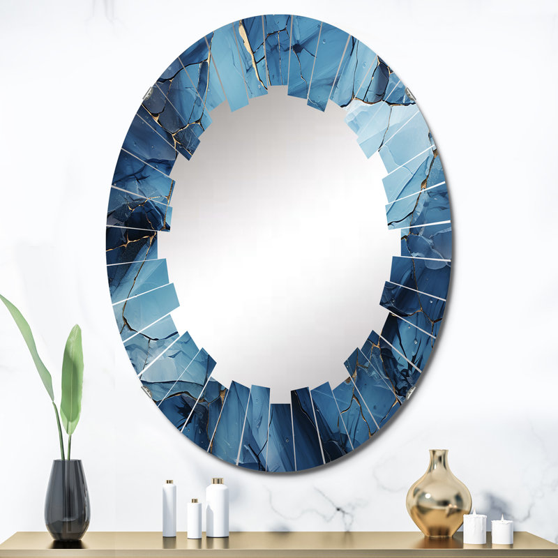 Shadriss - Miroir mural paysager ovale, 36 po x 24 po