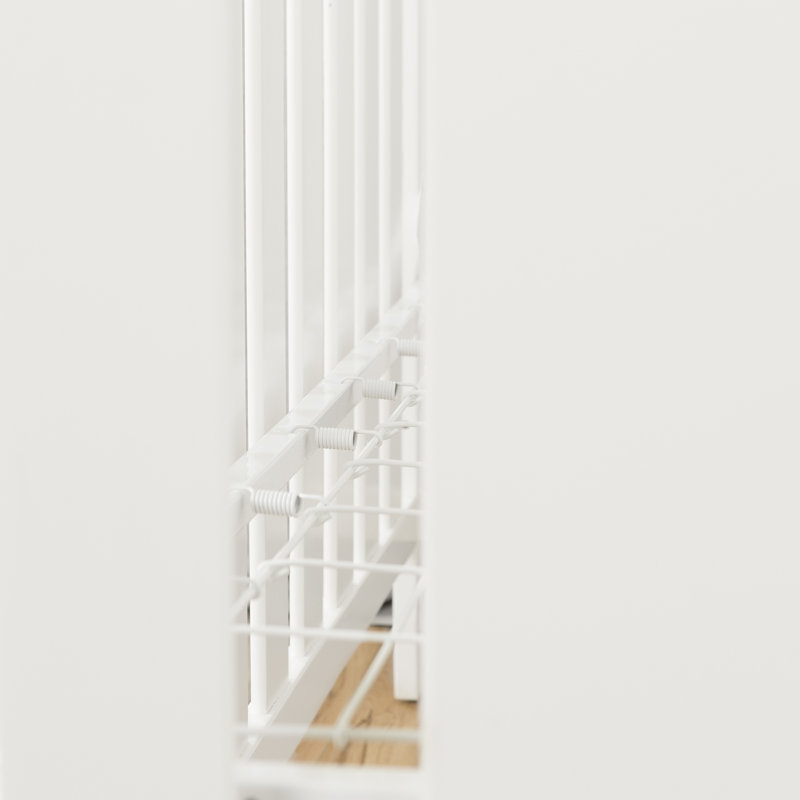 Pure White 3-in-1 Convertible Crib with Adjustable Heights