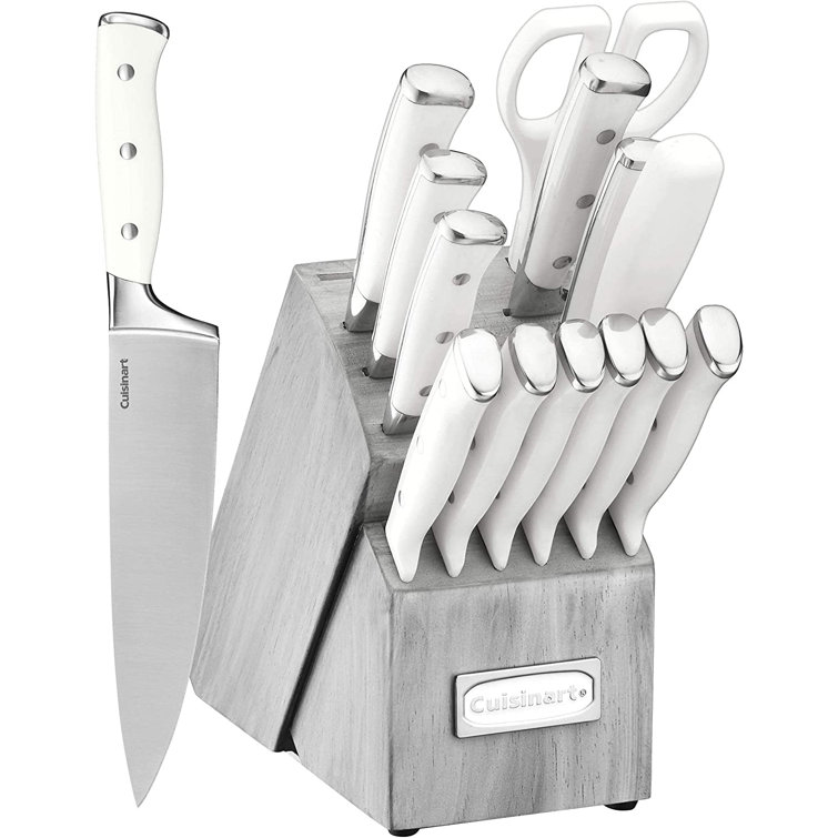 Farberware Triple Riveted Knife Block Set 15-piece in Grey