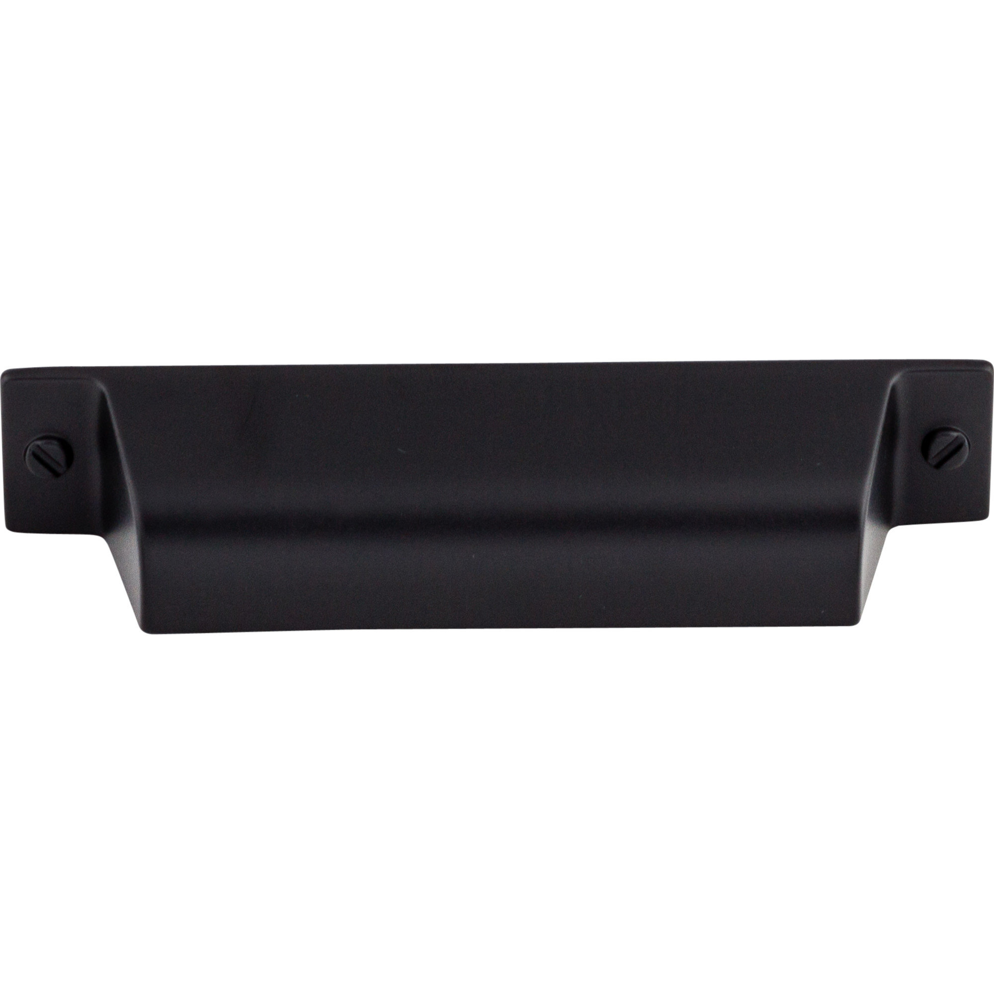 Channing Cup/Bin pull, 3 3/4" Center to Center, Flat Black