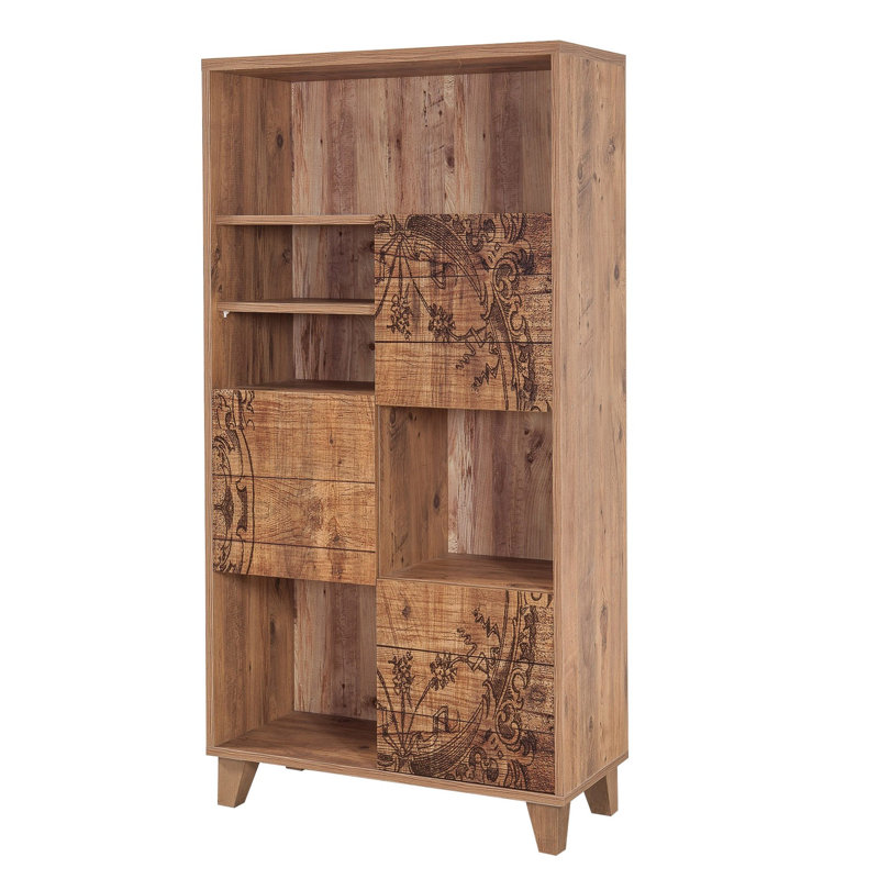 Jager 155cm H x 80cm W Standard Bookcase