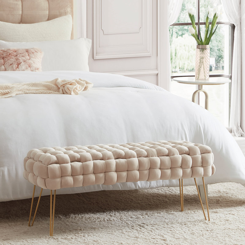 Banc rembourré Skyelar, Beige