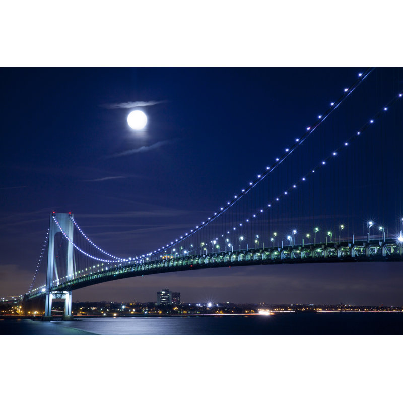 Watheroo Verrazano Narrows Bridge - Wrapped Canvas Print, 30cm H x 46cm W x 3.8cm D