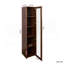 Vitrine avec portes en plaque d'acrylique transparente, armoire de rangement Curio avec 5 tablettes, bibliothèque avec lumières DEL