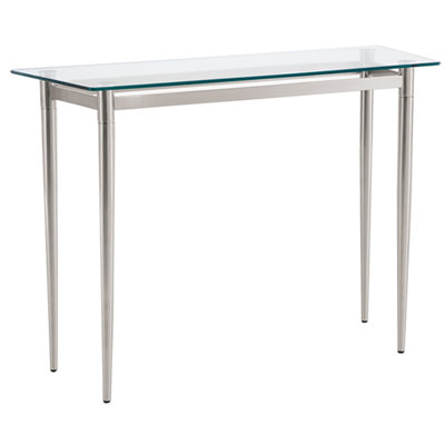 Ravenna Lounge Reception Sofa Table 40x15" Glass Top by Lesro