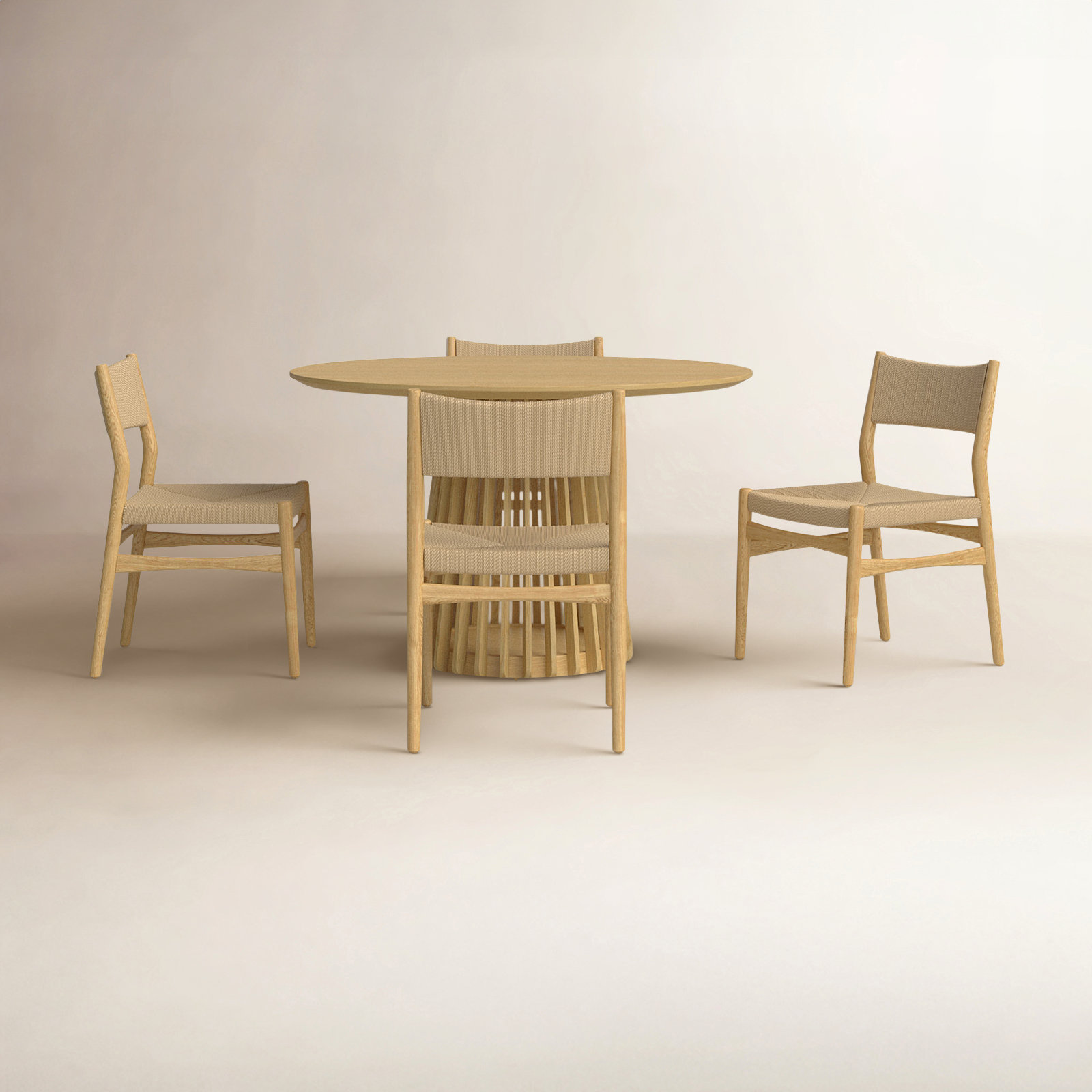 Buffolino 5 - Piece Extendable Dining Set, Natural, Natural, Natural