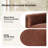 Nicha 31.25W" Modern Down-filled Solid Wood Swivel Barrel Chair-677487698