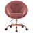 Ergonomic Velvet Upholstered Bucket Design Adjustable Height Swivel Task Chair-680465995