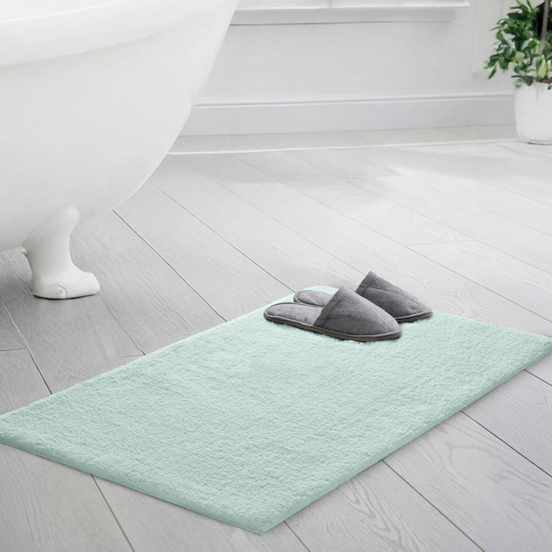 Marshmallow Bath Rug Collection, Single- 72" L x 24" W, Green