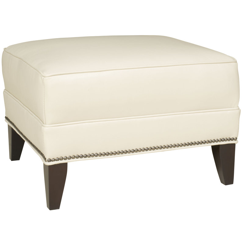Liz Leather Ottoman, Casa Blanca, Gatsby Brown Sugar