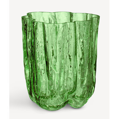 Crackle Vase Dark Green Small