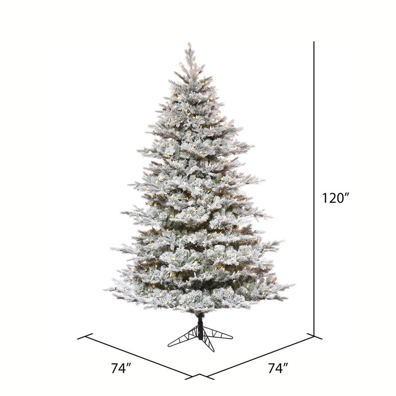 Kiana Lighted Artificial Pine Christmas Tree, 10' H