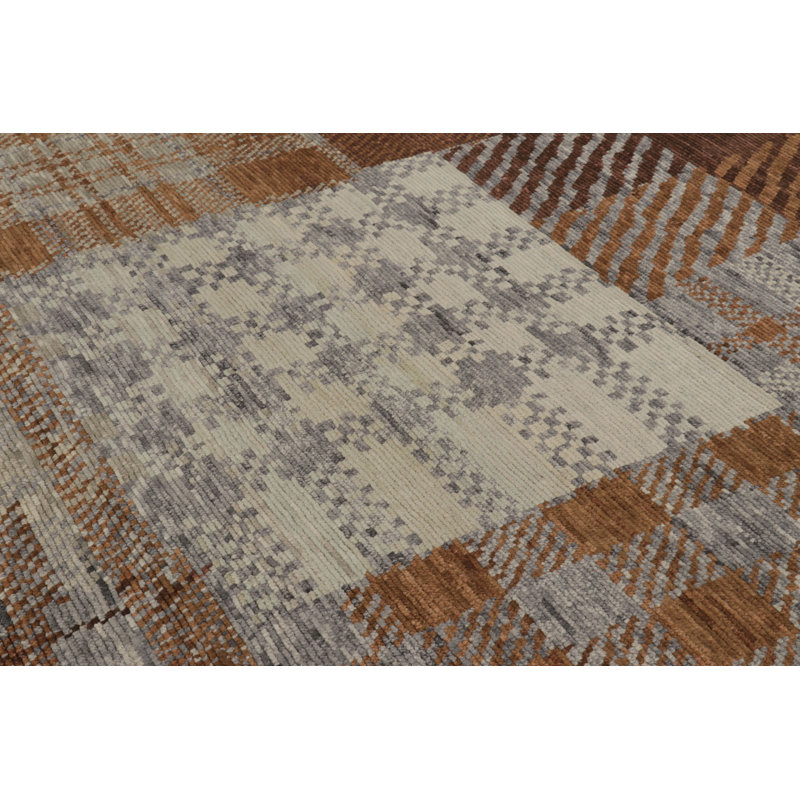 Modern One-of-a-Kind 8'2X10'1 Hand Knotted Area Rug