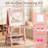 3 in 1 Kids Art Easel w/Storage Double-Sided Magnetic Whiteboard & Chalkboard Dry-Erase Board w/Paper Roller-138026787