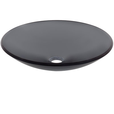 Novatto 18'' Glass Circular Bathroom Sink