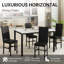 4 - Person Faux Marble Top Four Leg Base Dining Set-2080464581-2080464582