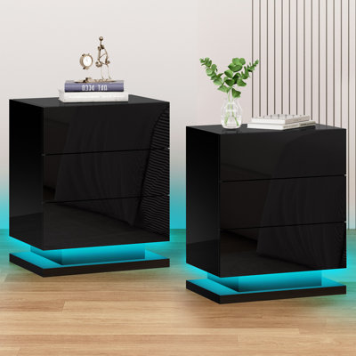 50 cm W Bedside Table