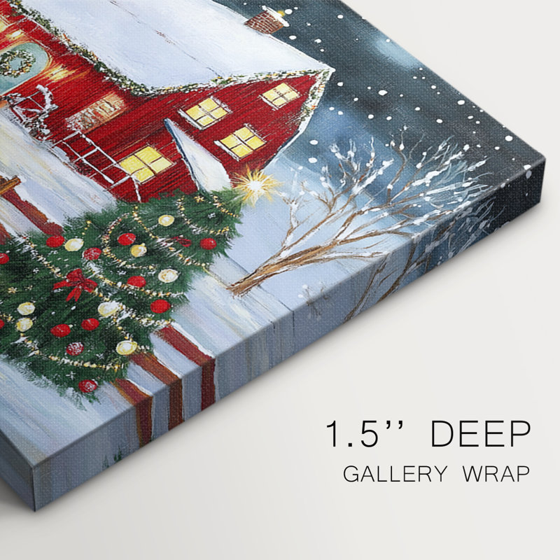 Christmas Holiday Art III- Gallery Wrapped Canvas-CXVIII, 12" H x 18" W