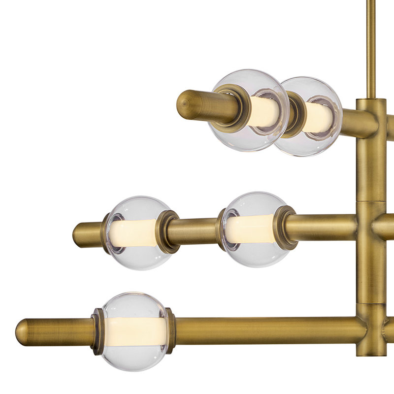 Hinkley Saxon Chandelier, 14.25" H x 36" W x 36" D