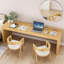 Bureaux rectangulaires en bois massif Burlywood-107186523