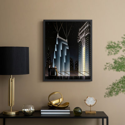 IntoTheNight Framed Print - Solid Wood