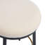 Ensemble de deux tabourets de comptoir modernes avec structure en fer, coussin éponge, repose-pieds, idéal pour la cuisine, la chambre à coucher et la salle à manger
