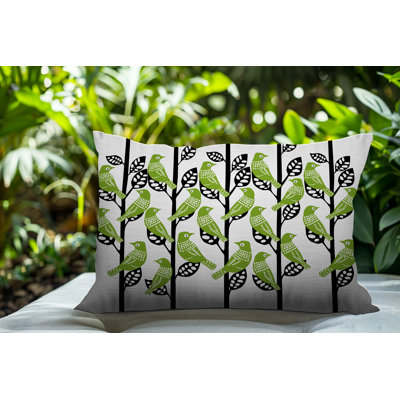 Oreiller rectangulaire intérieur / extérieur Tanza Bird
