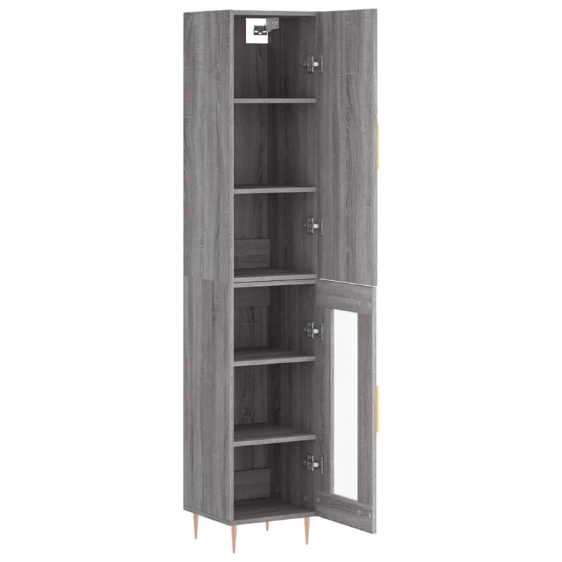 34.5cm Sideboard, Grey Sonoma