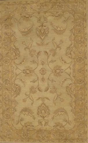 Tapis décoratif brun en laine Touffeté à la main de style oriental Mowbray, Rectangle 8 pi x 11 pi