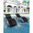 Patio Chaise Lounge Set of 2 - Outdoor Pool Lounge Chair Beach Sunbathing Lawn Lounger Recliner Chair, Double Backrest Tanning Chairs for All Weather, Poolside, Deck, Balcony, Backyard