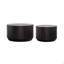 Set Of 2 Fluted Coffee Table - Solid Wood & MDF Round Accent Tables