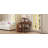 Corner Vanity Desk Set With Storage Cushioned Stool And Charging Station, Triangle Makeup Desk With Removable Pull-Out Side Cabinet, Glass Tabletop Makeup Vanity Desk With Drawer And Shelf-1167638490