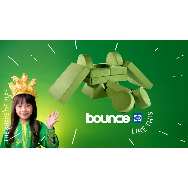 Ensemble de jeu pour enfants Sealy Bounce, Vert clair