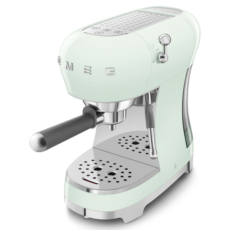 SMEG Manual Espresso Machine, Pastel Green