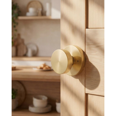 Faux boutons de porte robustes en alliage de zinc (ensemble de 3 / pièces de 6), demi-fausse poignée pour portes de couloir et portes inactives