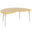 48" x 72" Kidney T-Mould Activity Table with Adjustable Legs-39310978-99077991