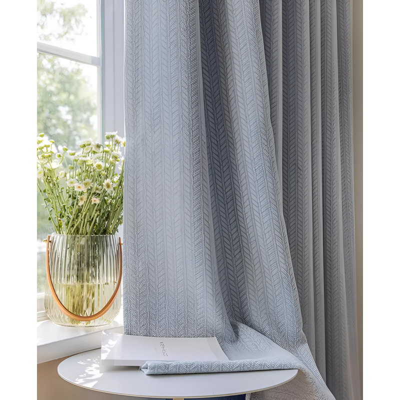 Elleanna Room Darkening Curtain Single Panel, 98.43" W x 106.3" L