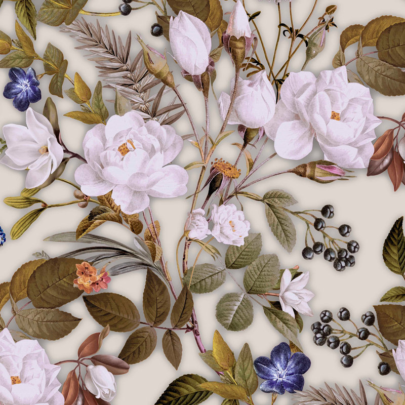 Transform English Garden Peel & Stick Wallpaper, Pink