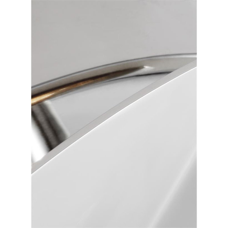 Dottie 1 - Light LED Flush Mounted Sconce, Polished Nickel, Polished Nickel