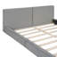 Grand lit plateforme tapissier en velours-831902510