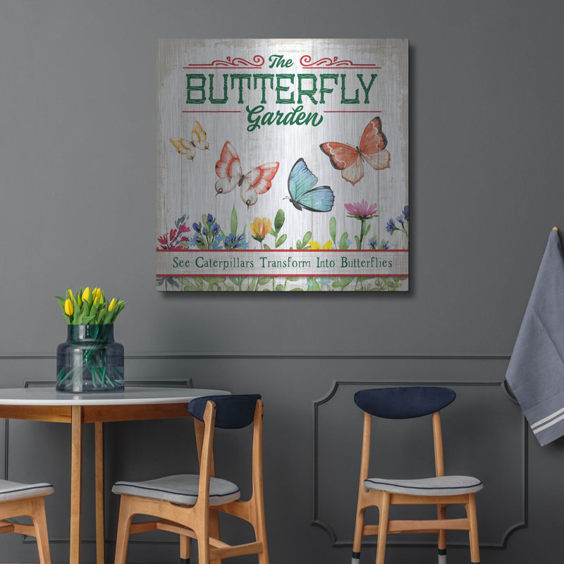 «Butterly Farm» par Mollie B Art, H 36 po x l 36 po
