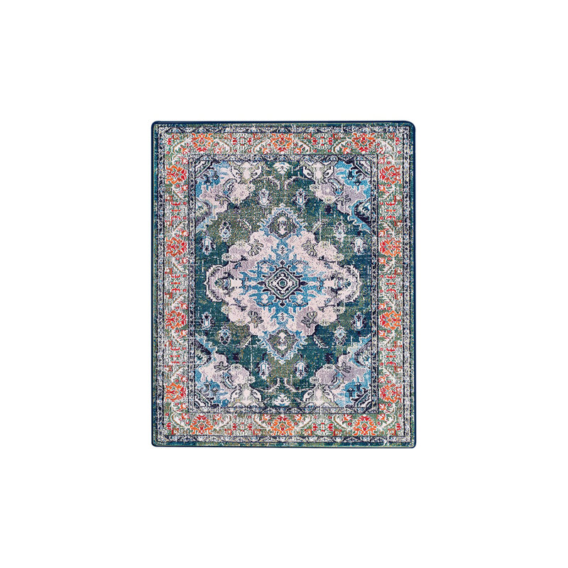 Premium Polyester Area Rug, 31.5 x 47.2 inches | 100% Antibacterial, Non-Slip Underside, 0.4 inch Pile Height | Machine Washable, Easy Care | Perfect for Living Room, Bedroom, & Playroom Decor