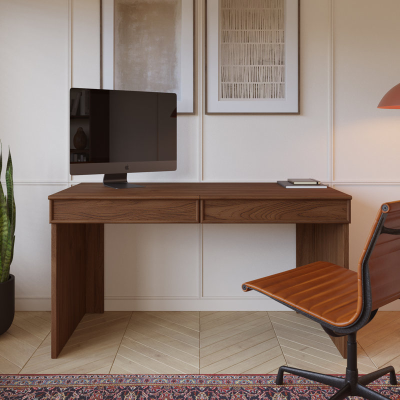 Collins 55" Natural Walnut Writing Desk