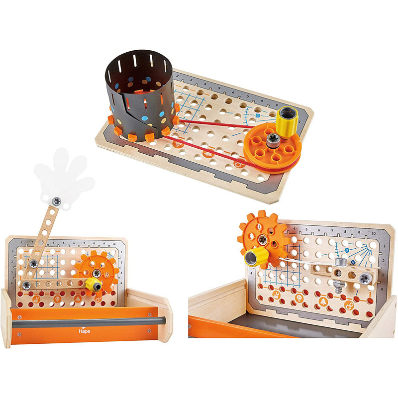 Compact Junior Inventor 32 Piece Science Experiment Toolbox Educational Set
