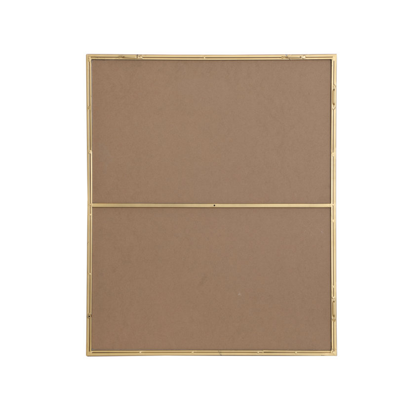 Sabine Metal Rectangle Wall Mirror, 36" x 30", Brass