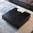 Black Manufactured Wood Square Coffee Table-992644111