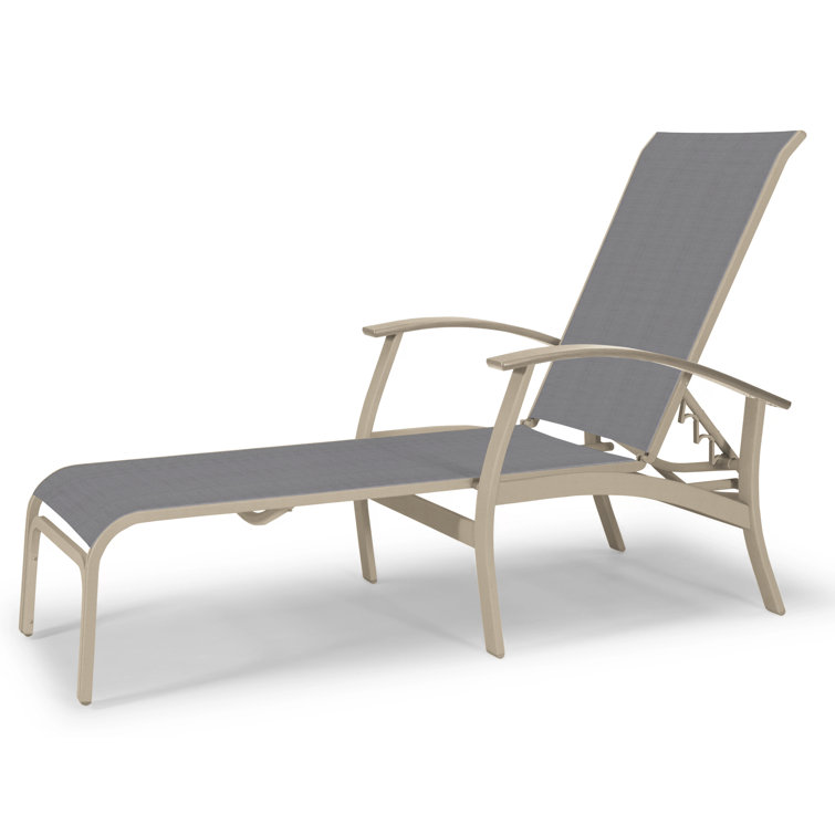 Askar Outdoor Rust-Resistant Metal Chaise Lounge