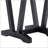 Paula Black And White End Table