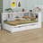 Daybed With Two Storage Drawers, Storage Cabinets And USB Ports-877378648